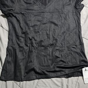 Onex Black V-Neck Short Sleeve Tee